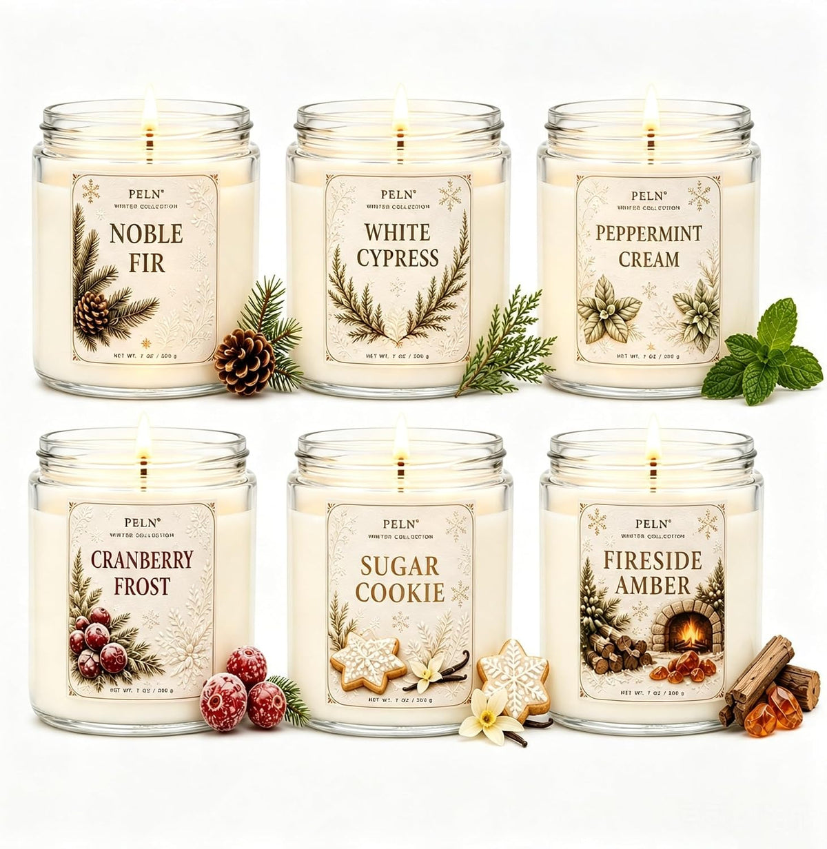 Scented Candles Gift Set for Women, 6-Pack Aromatherapy Candles for Home