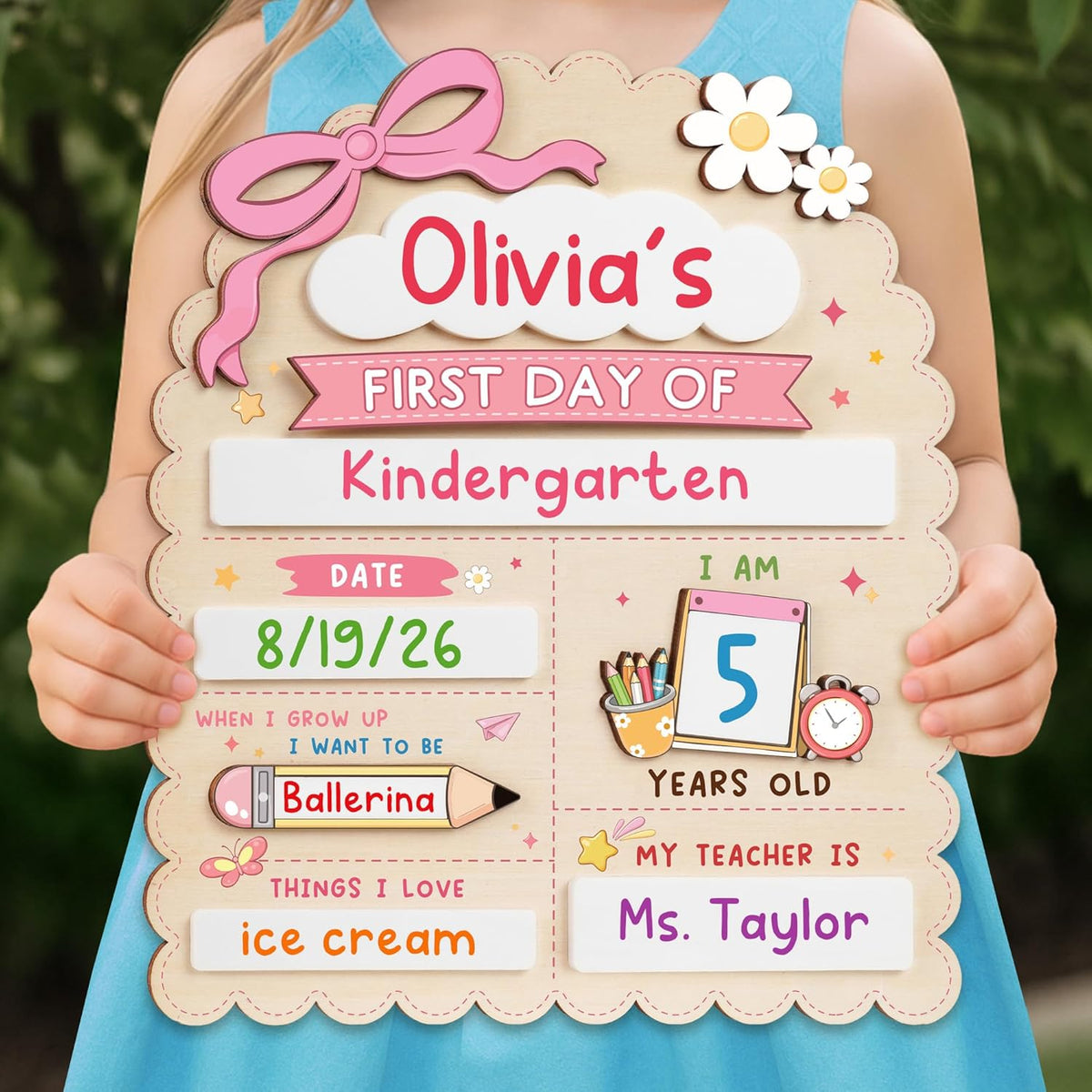 My First Day of School Sign, First and Last Day of School Board