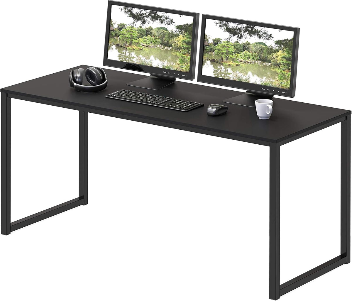 SHW Mission 40-Inch Home Office Computer Desk, Black