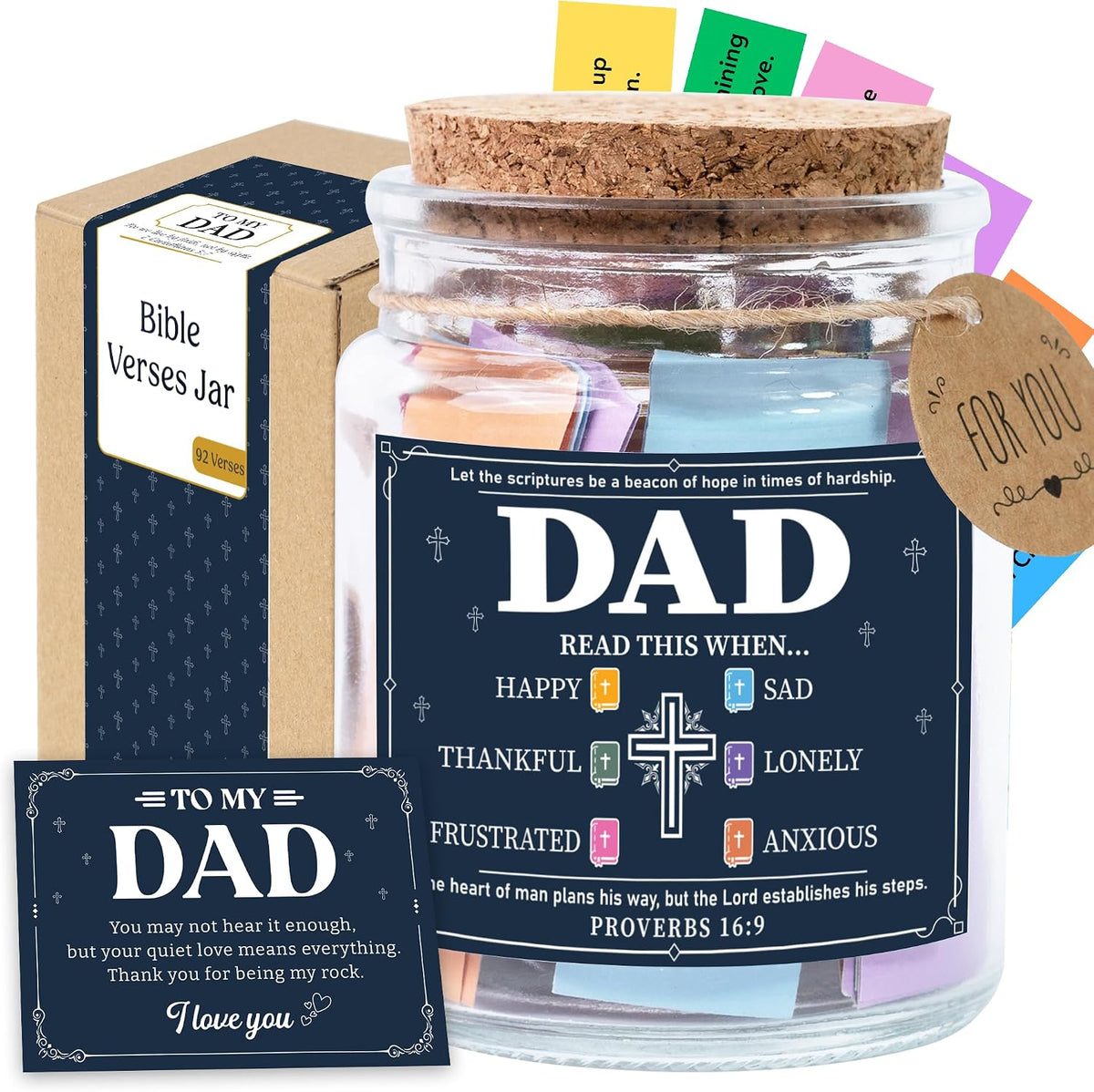 Read This When Bible Verses Jar – Birthday Gifts for Women, Christian Gifts for Women, Graduations Gift for Her, Gift for Mom from Daughter