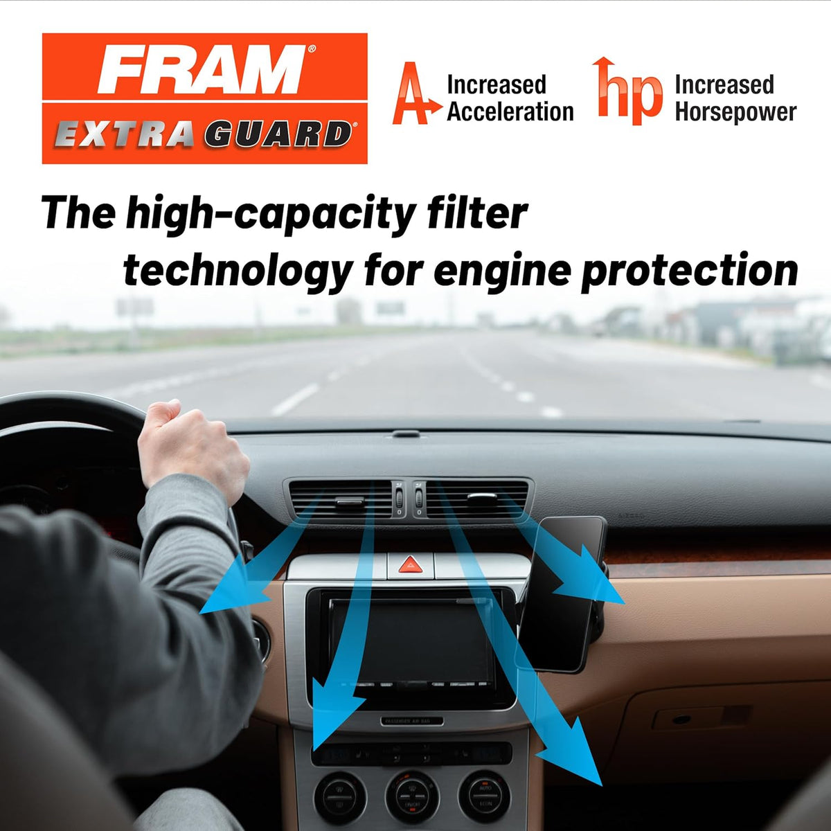 FRAM Extra Guard CA4309 Replacement Engine Air Filter for Select Infiniti, Nissan, Saab and Subaru Model Years, Provides Up to 12 Months or 12,000 Miles Filter Protection
