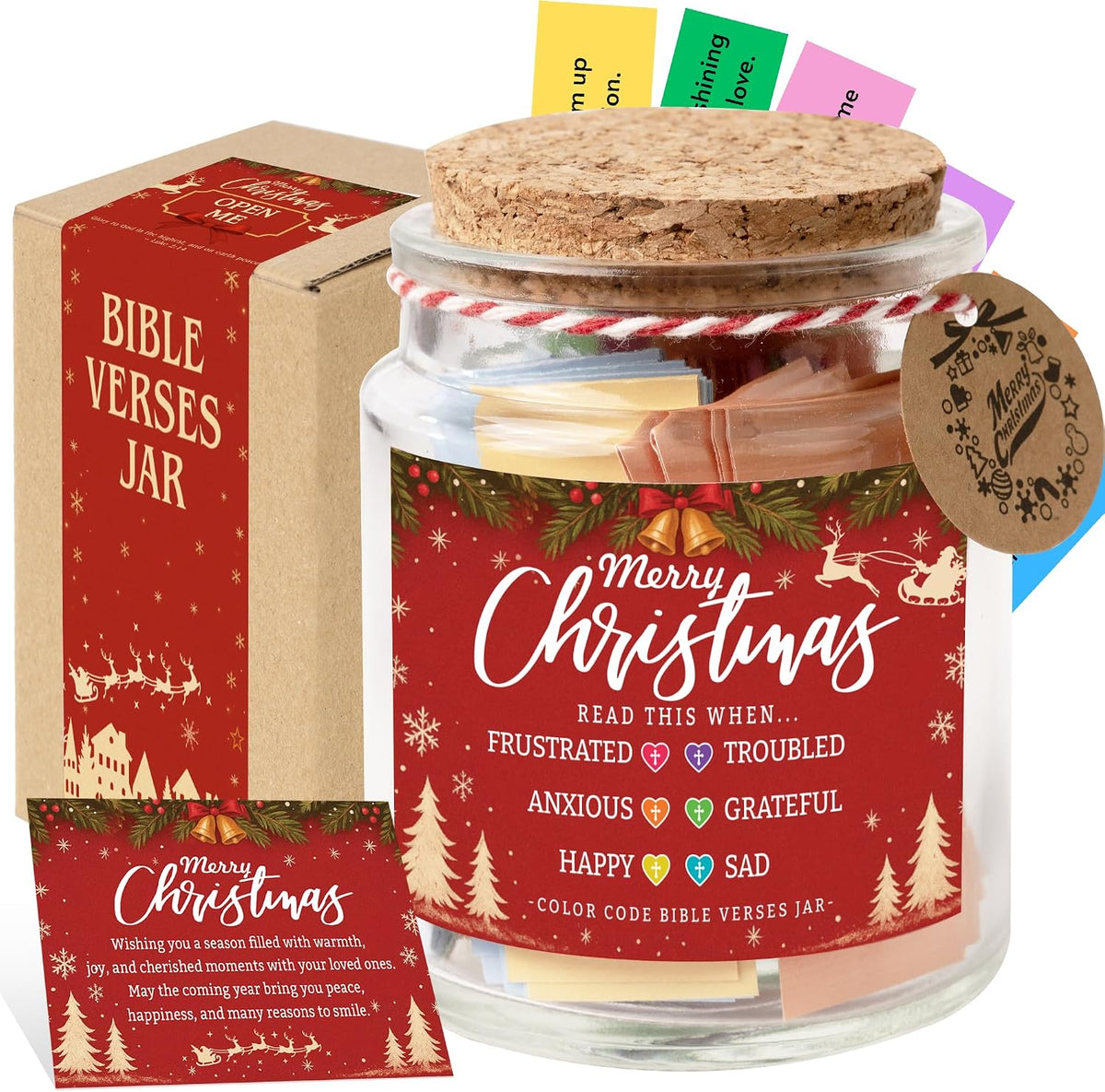 Read This When Bible Verses Jar – Birthday Gifts for Women, Christian Gifts for Women, Graduations Gift for Her, Gift for Mom from Daughter
