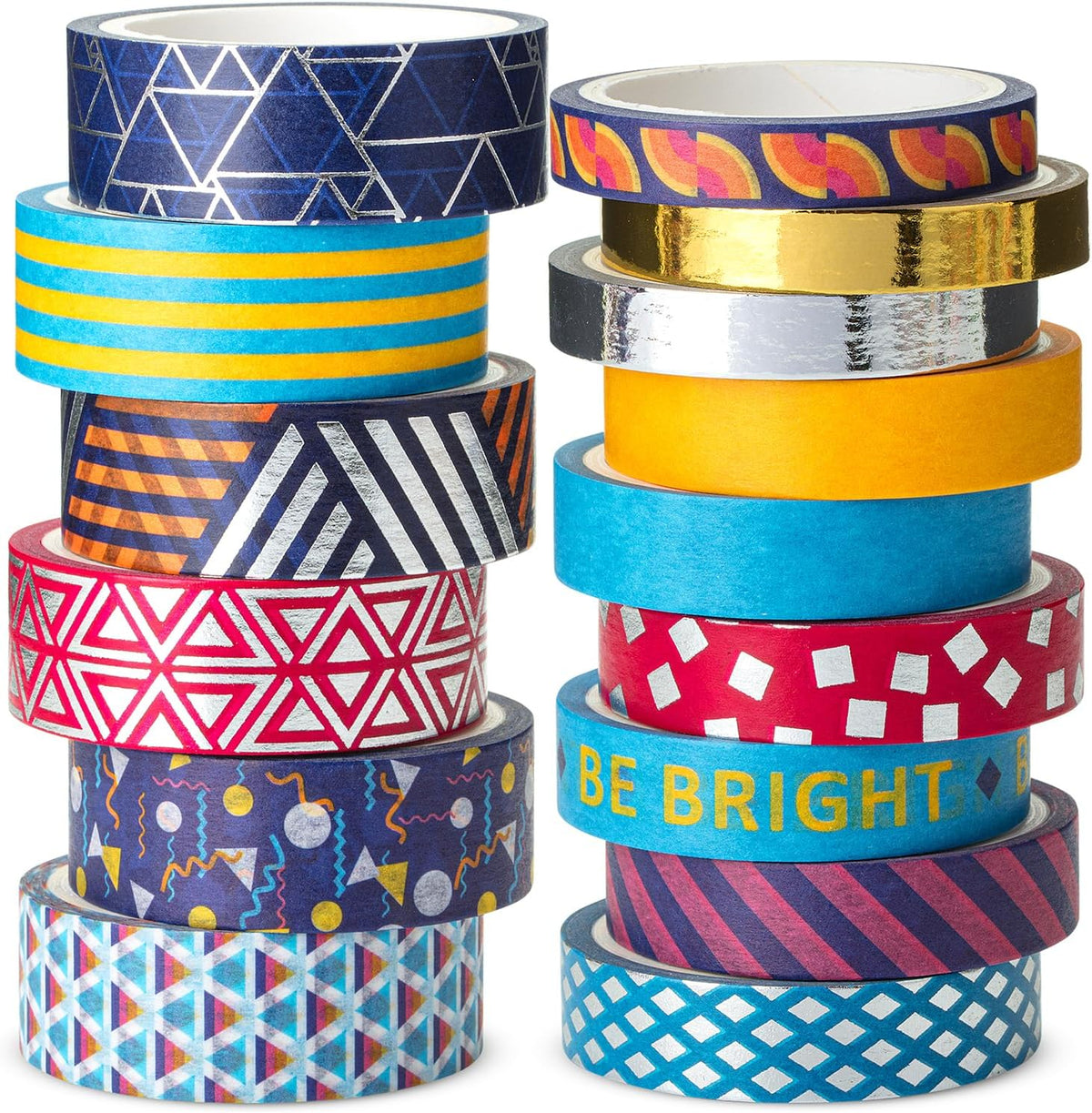 Mr. Pen- Washi Tape Set, 21 Rolls, Assorted Sizes, Floral