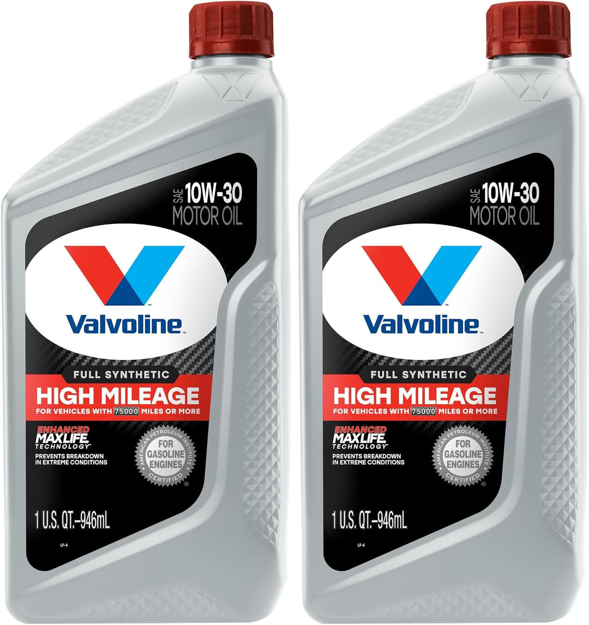 Valvoline High Mileage with MaxLife Technology SAE 10W-40 Synthetic Blend Motor Oil 5 QT