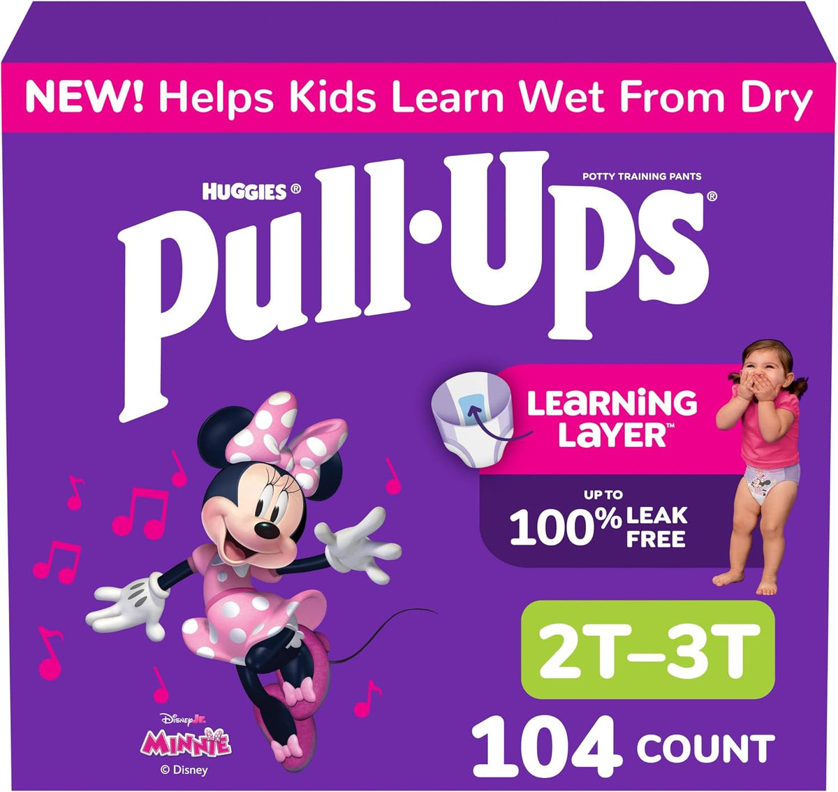 Pull-Ups Girls' Potty Training Pants, Size 3T-4T, 112 Count