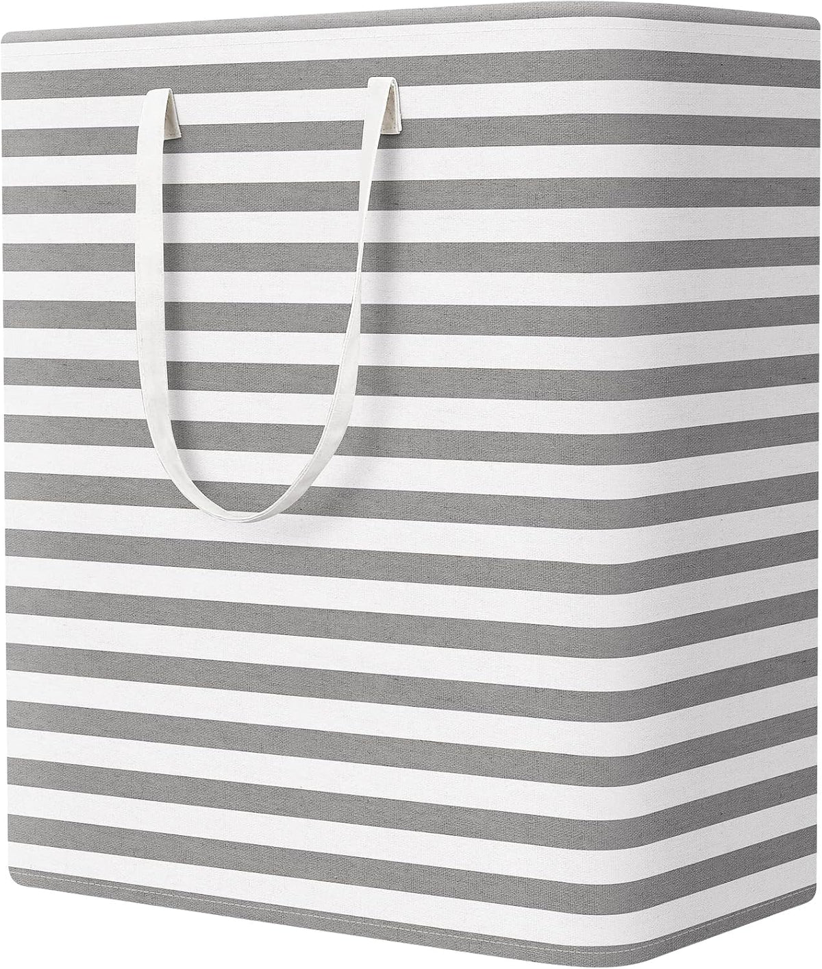 StorageRight Laundry Basket Hamper, 75L Collapsible Clothes Storage, Grey