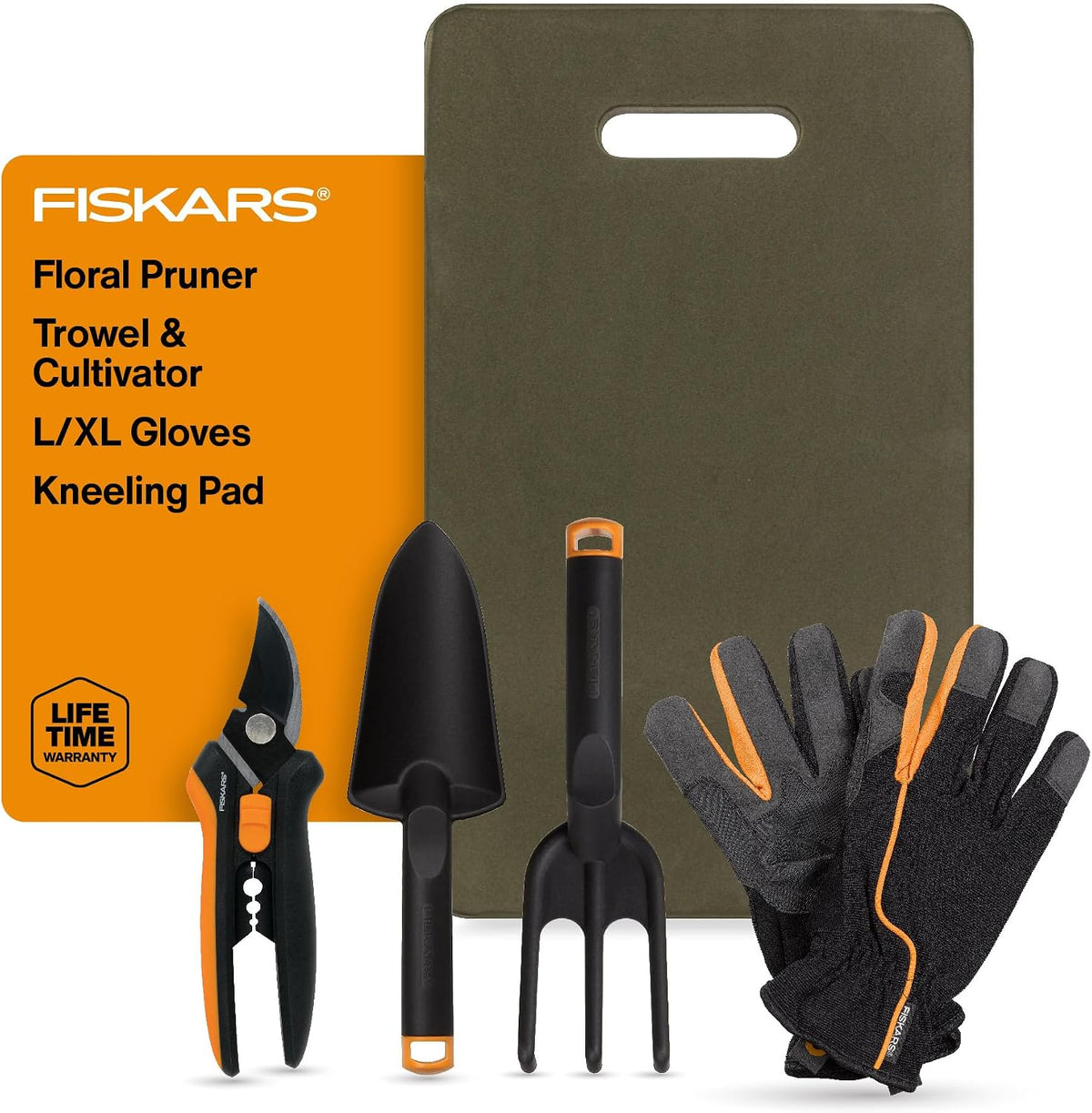 Fiskars 6" Steel Micro-Tip Pruning Scissors, Garden Snips for Small Plants