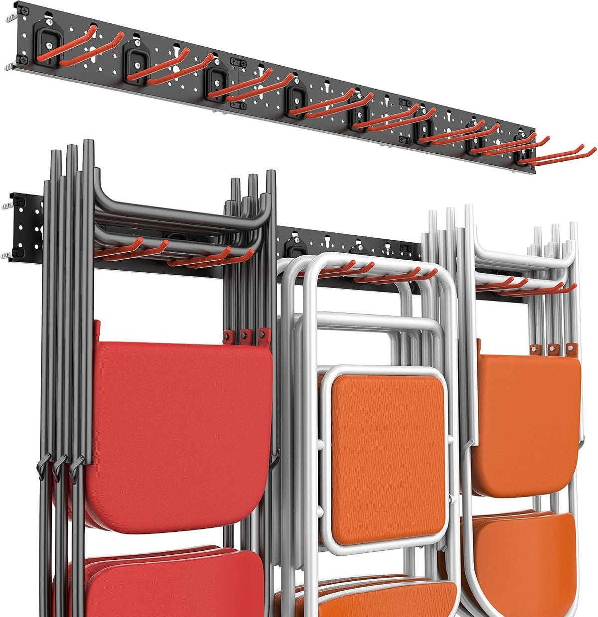 Wallmaster Garage Storage Organization Wall Mount Folding Chair Hangers