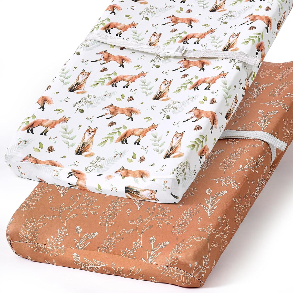Pack n Play Sheets, BROLEX 2 Pack Mini Crib Sheets,Stretchy Portable Fitted Playard Sheet Set, Convertible Playard Mattress Cover,Ultra Soft Breathable Material,Elephant Whale