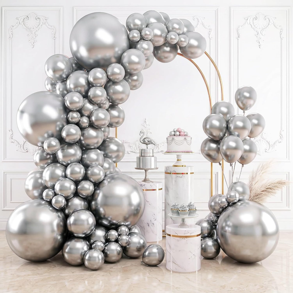 RUBFAC Balloons Black Balloon Arch for Black Birthday Decorations 154pcs