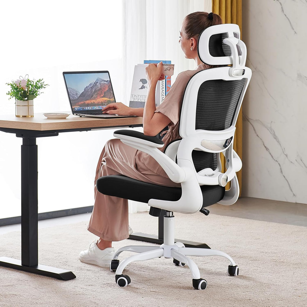 TRALT Office Chair Ergonomic Desk Chair - Gaming Chair with Lumbar Support