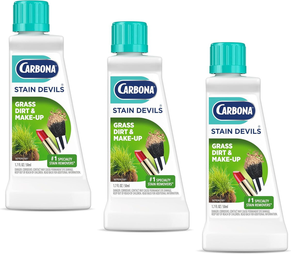 Carbona Stain Devils #5 (1.7 Fl Oz), Targeted Spot Cleaner for Fat & Cooking Oil Stains, Safe on Skin & Washable Fabrics