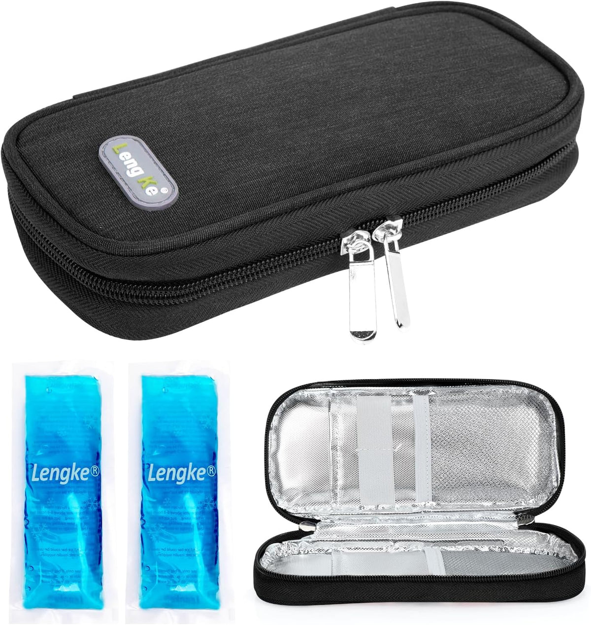YOUSHARES Mini Ice Packs - Reusable, Thickened & Leak-proof Ice Pack for Insulin & Peptide Cooler Travel Case, TSA Approved Ice Packs Suitable for Most Insulated Medication Travel Bag (4 Packs)