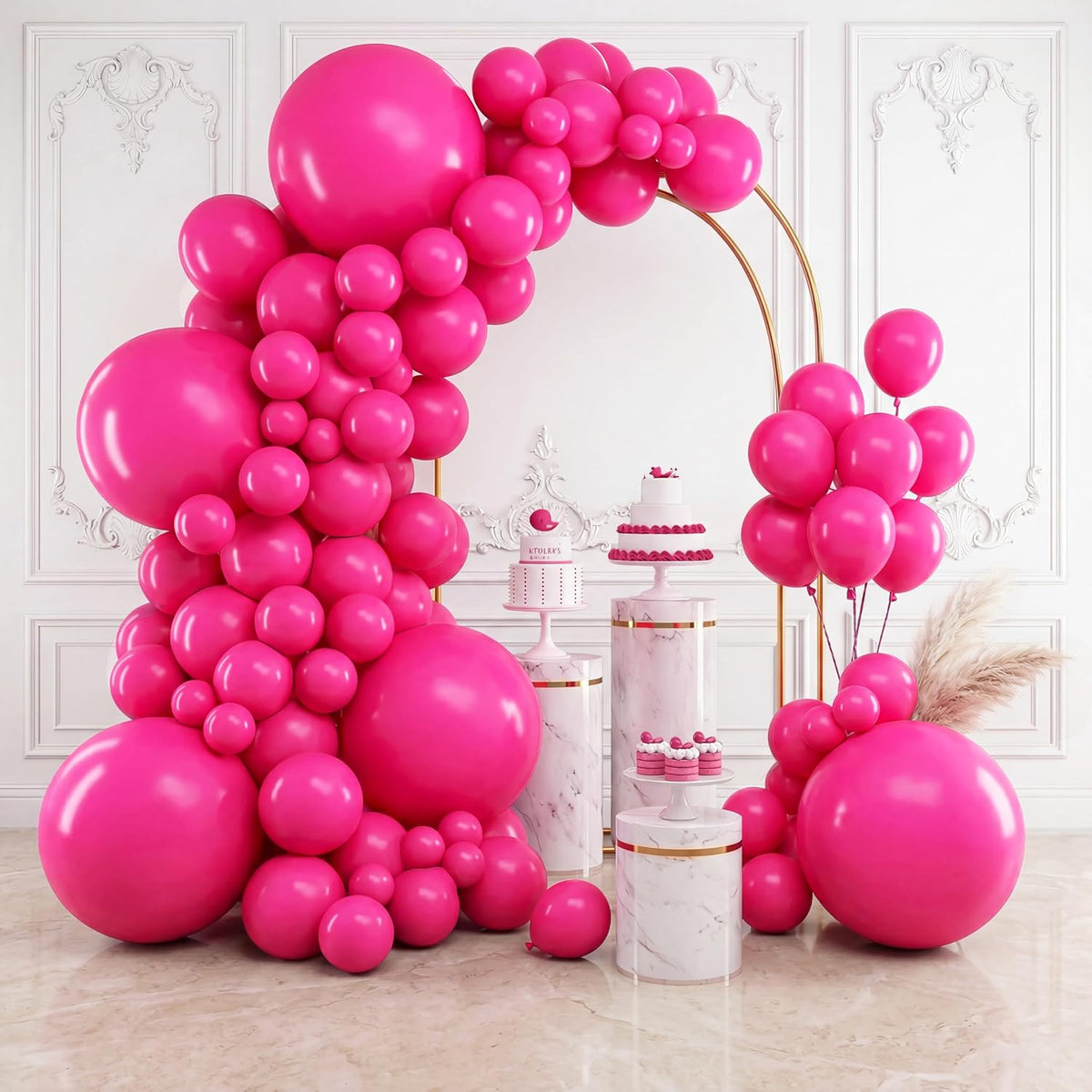 RUBFAC Balloons Black Balloon Arch for Black Birthday Decorations 154pcs