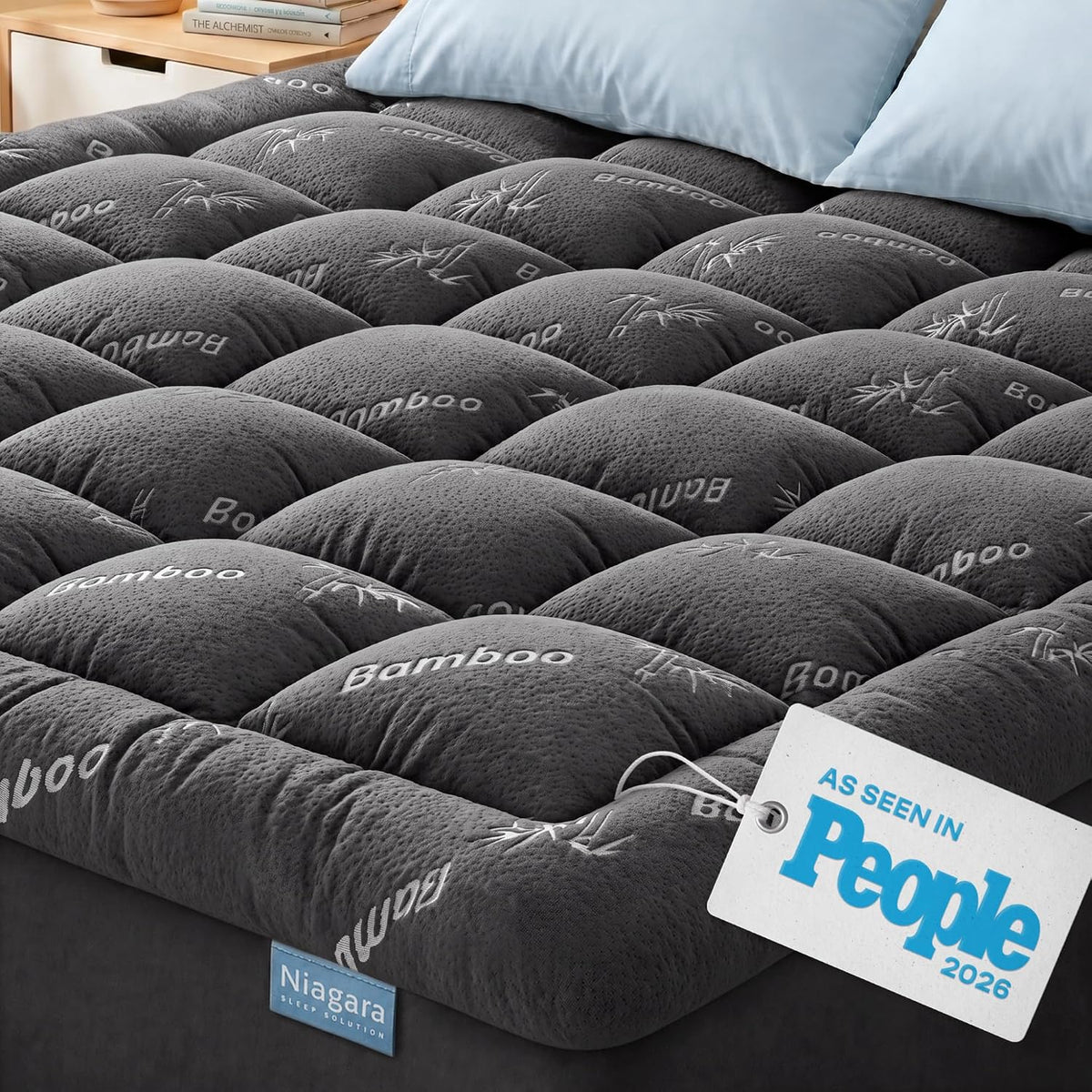 Niagara Sleep Solution Ultra Soft Queen Size Mattress Pad, Pillow Top