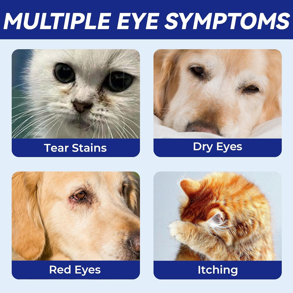 Wellix Pet Eye Drops for Dog & Cat, Non-Irritating Taurine Dog Eye Drop