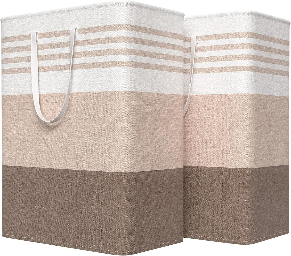 WOWBOX 2 Pack Laundry Baskets, Collapsible Dirty Clothes Laundry Hampers