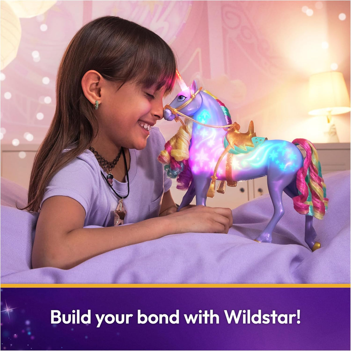 Unicorn Academy Rainbow Light-up Wildstar, Dolls & Unicorn Toys, Ages 4+
