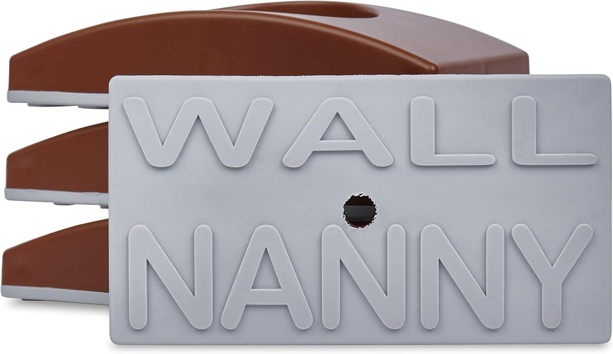 Wall Nanny - Baby Gate Wall Protector (Made in USA) Protects Walls and Doorways from Pet Gates - for Pressure Mounted Indoor Safety Baby Gates - White