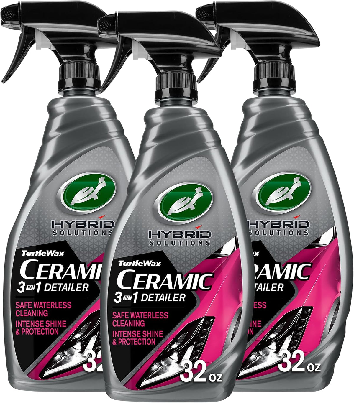 Turtle Wax Hybrid Solutions Ceramic 3-in-1 Car Detailer, 32 oz. (Pack of 1)