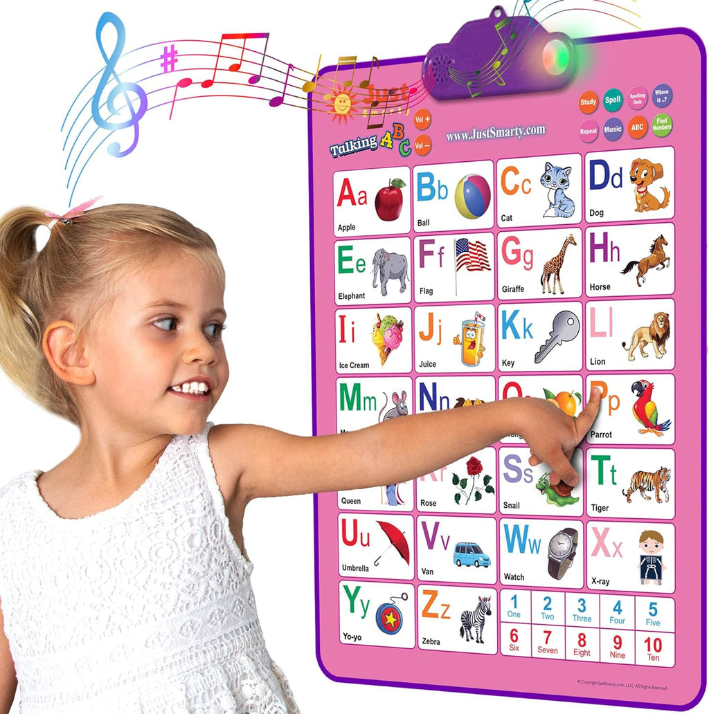 Just Smarty Interactive Alphabet Wall Chart, Blue
