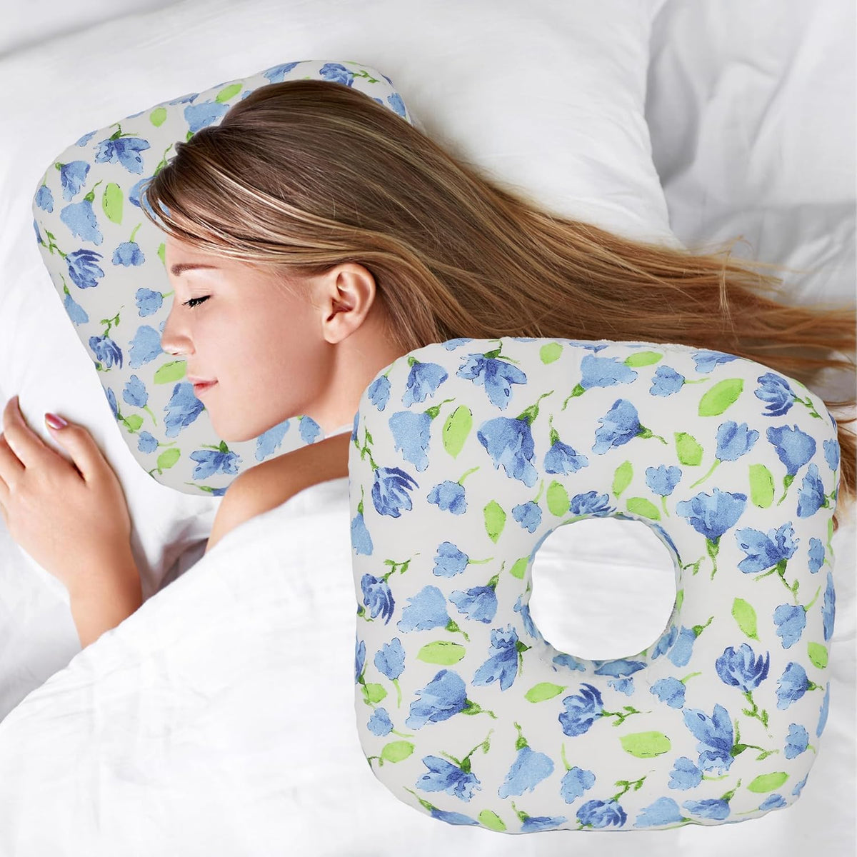 Ear Piercing Pillow with Hole for Cartilage Piercings, CNH Support