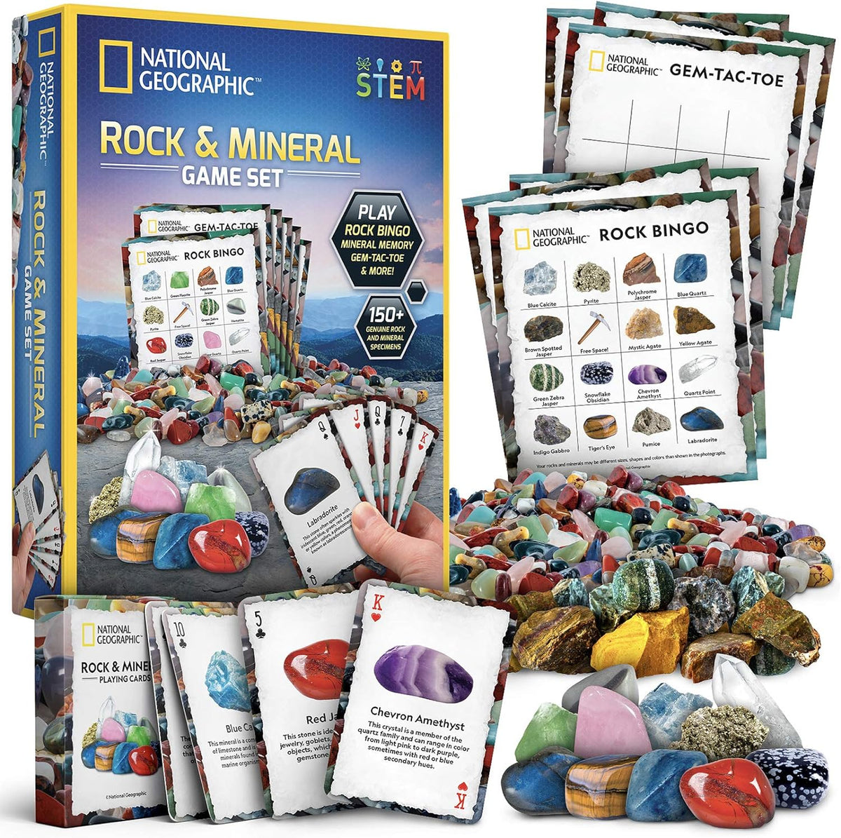 National Geographic Rock Collection with 300+ Gemstones and Minerals