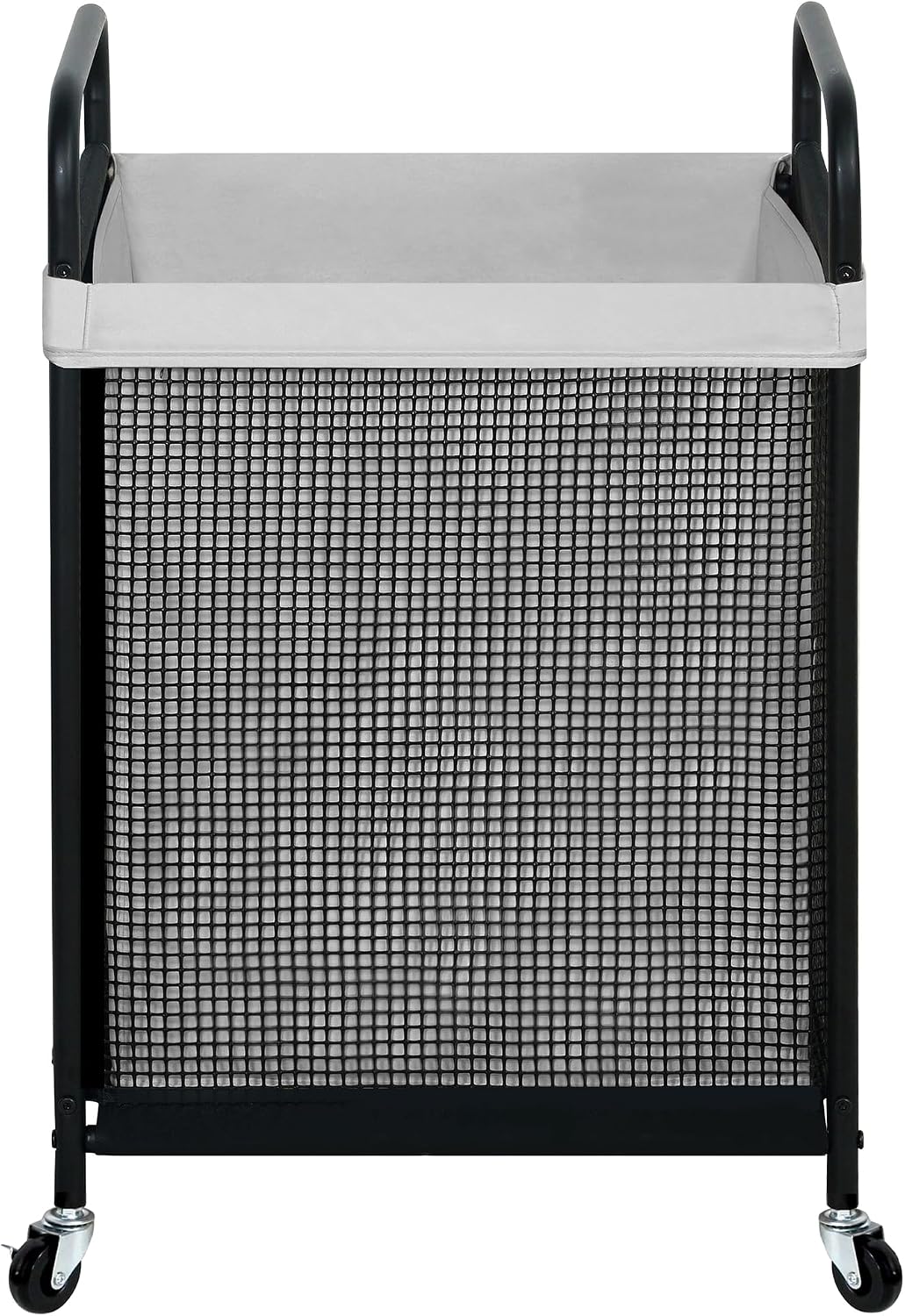STO STO Laundry Hamper 2 Section, 100L Rolling Laundry Sorter Cart with Removable and Washable Liner Bag, Clothes Hamper with Wheels and Metal Handle for Laundry Room and Bedroom