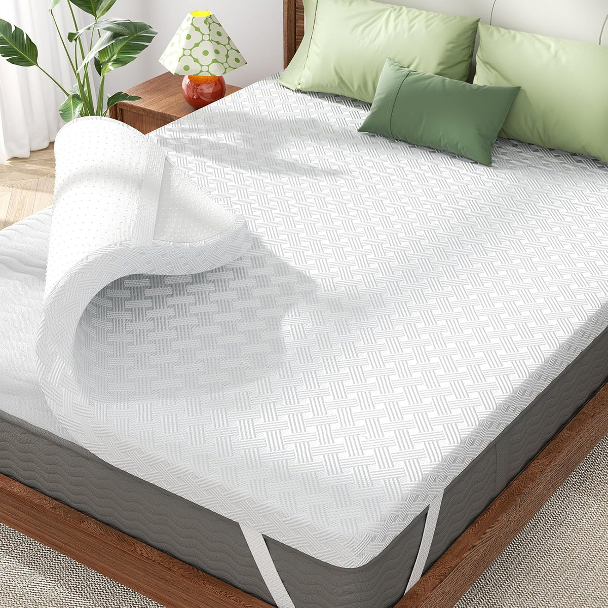 College Dorm Room Essential Twin XL Memory Foam Mattress Topper Pad