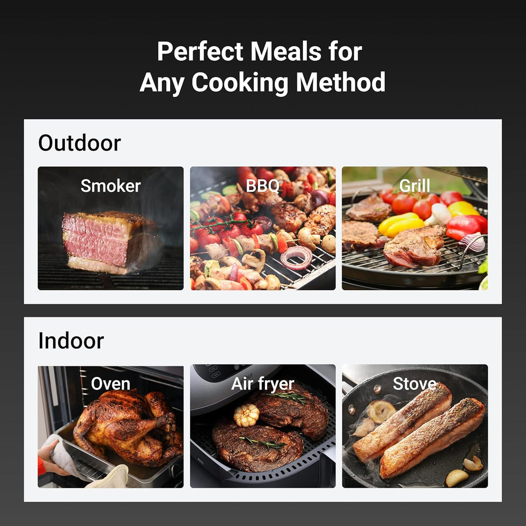 ThermoMaven Sub-1G Smart Wireless Meat Thermometer with Standalone Base