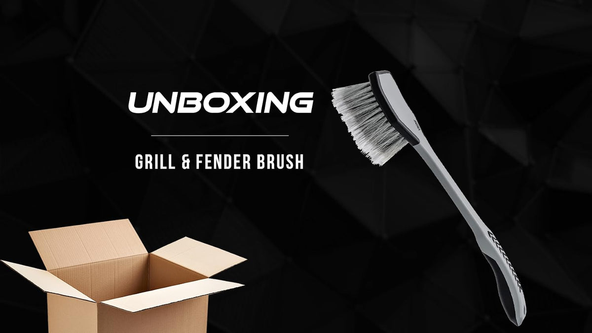 VIKING Wheel and Fender Cleaning Brush with Long Handle for Car Detailing