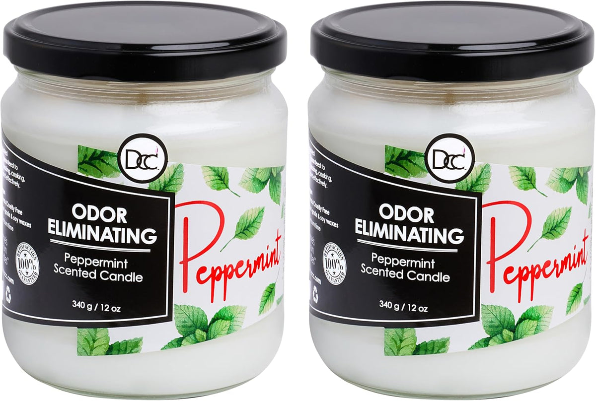 Vanilla Bean Odor Eliminating Highly Fragranced Candle - Eliminates 95% of Pet, Smoke, Food, and Other Smells Quickly - Up to 80 Hour Burn time - 12 Ounce Premium Soy Blend