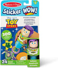 Melissa & Doug Sticker Wow!™ 24-Page Activity Pad and Sticker Stamper, 300 Stickers, Arts and Crafts Fidget Toy Collectible Character – Disney Buzz Lightyear - for Kids Ages 3+ - FSC Certified