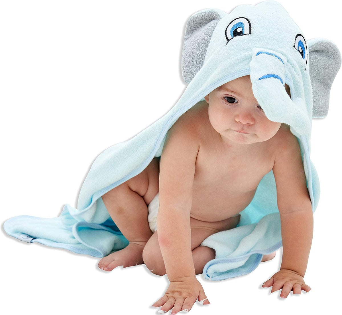 HIPHOP PANDA Ultra Soft Hooded Baby Towel - 2-Layer Thick 500GSM Absorbent