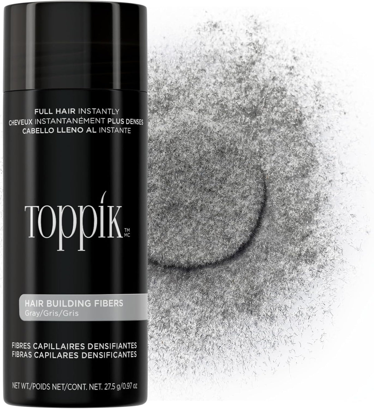 Toppik Hair Building Fibers, Fill In Fine or Thinning Hair Instantly Thicker, Fuller Looking Hair 9 Shades,4 size options