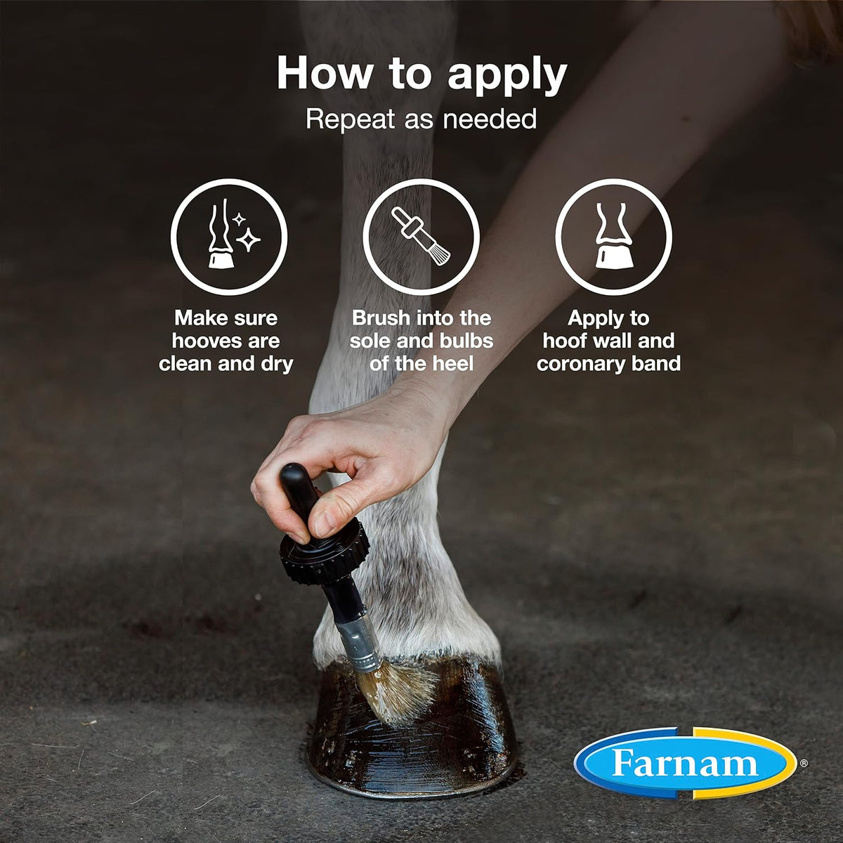 Farnam Horseshoer's Secret Deep-Penetrating Hoof Oil for Horses, 32 Oz