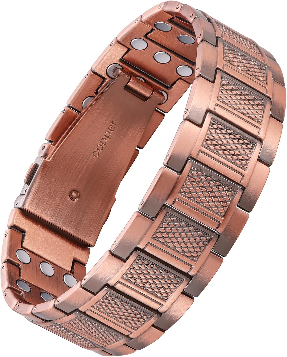 Feraco Copper Magnetic Bracelets for Men,Pure Copper Jewelry Gift