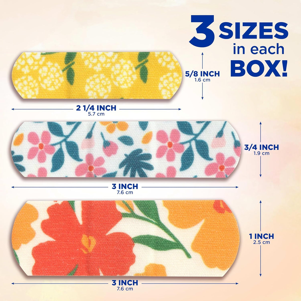 BAND-AID Brand Flexible Fabric Adhesive Bandages, Wildflower Designs, 30 Ct