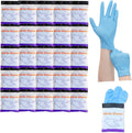 Lightning X Nitrile Exam Glove Pairs | Individually Packed | 50 Gloves | 25 Pairs | Resealable Zip Bag - Large (Fits Most)