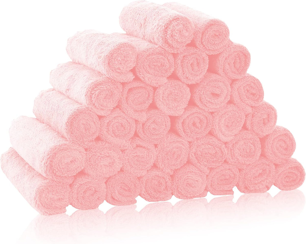 16 Pack Baby Washcloths - Luxury Multicolor Coral Fleece - Extra Absorbent and Soft Wash Clothes for Newborns, Infants and Toddlers - Suitable for Sensitive Skin and New Born - Baby Shower, 10x10 Inch
