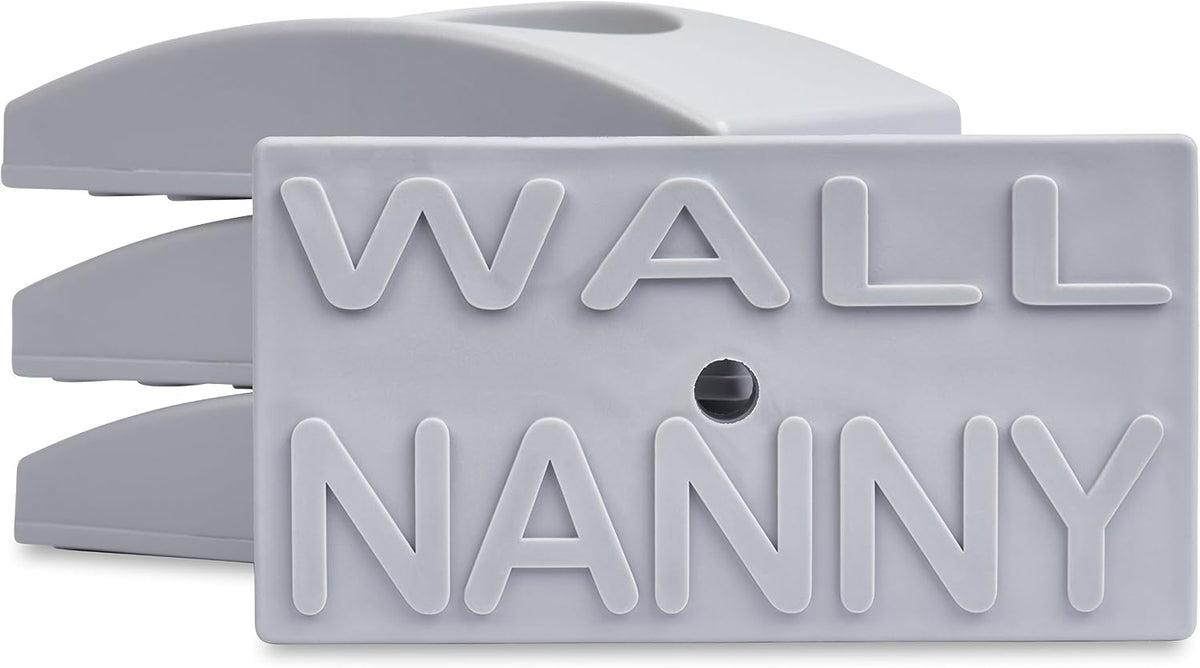Wall Nanny - Baby Gate Wall Protector (Made in USA) Protects Walls and Doorways from Pet Gates - for Pressure Mounted Indoor Safety Baby Gates - White