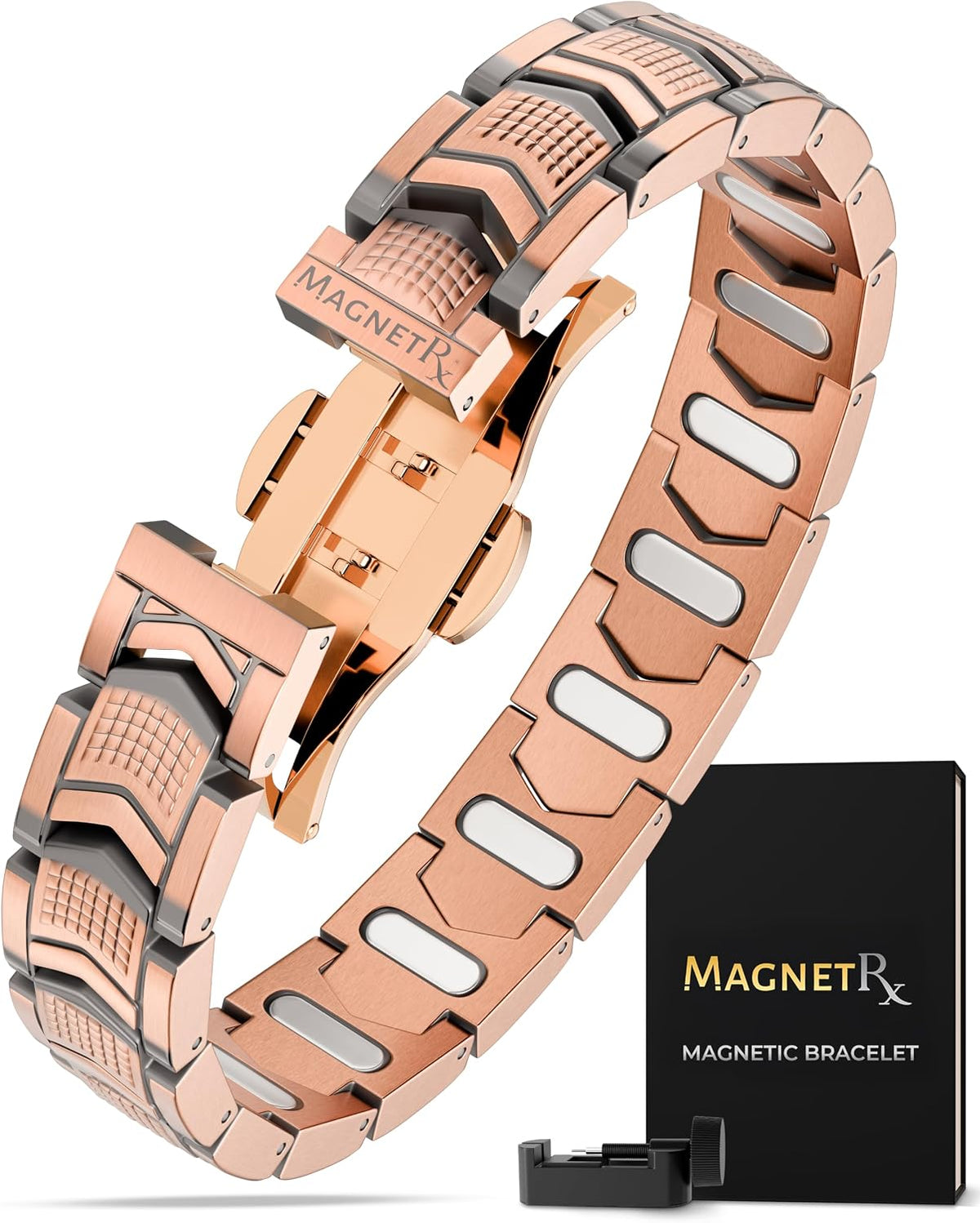 MagnetRX® EllipseMAX Copper Magnetic Bracelets for Men (Classic)