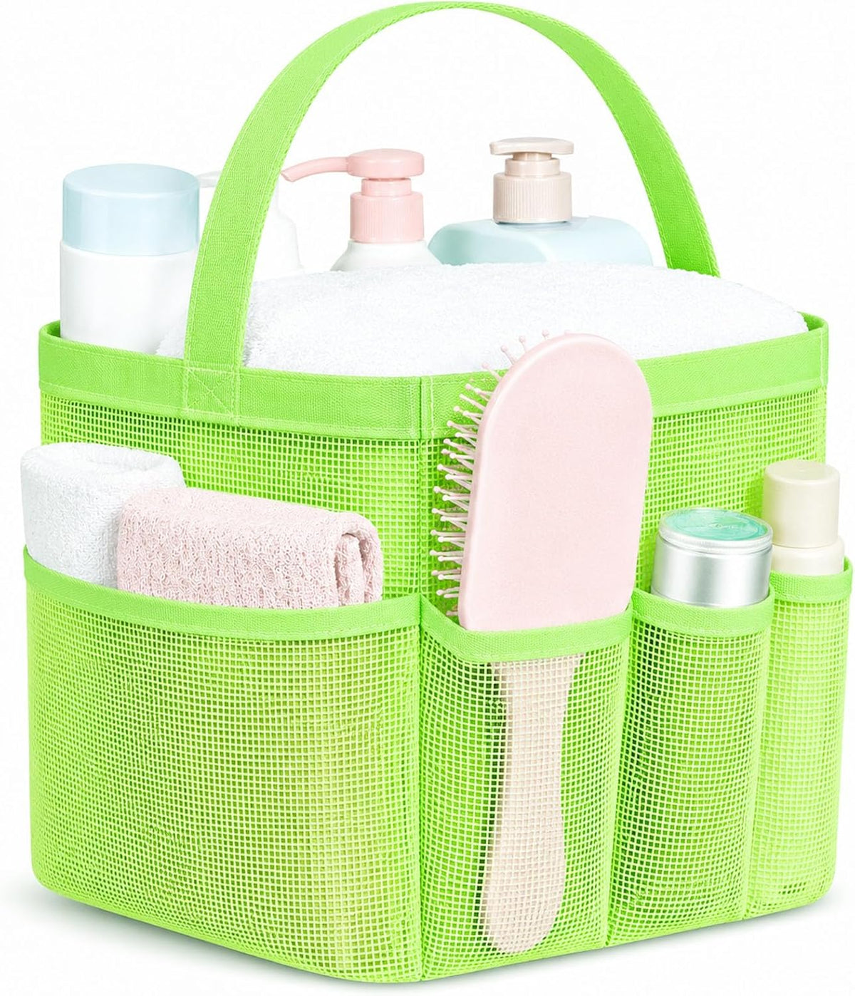 Mesh Shower Caddy Portable - 9 Pockets for College Dorm Room Essential