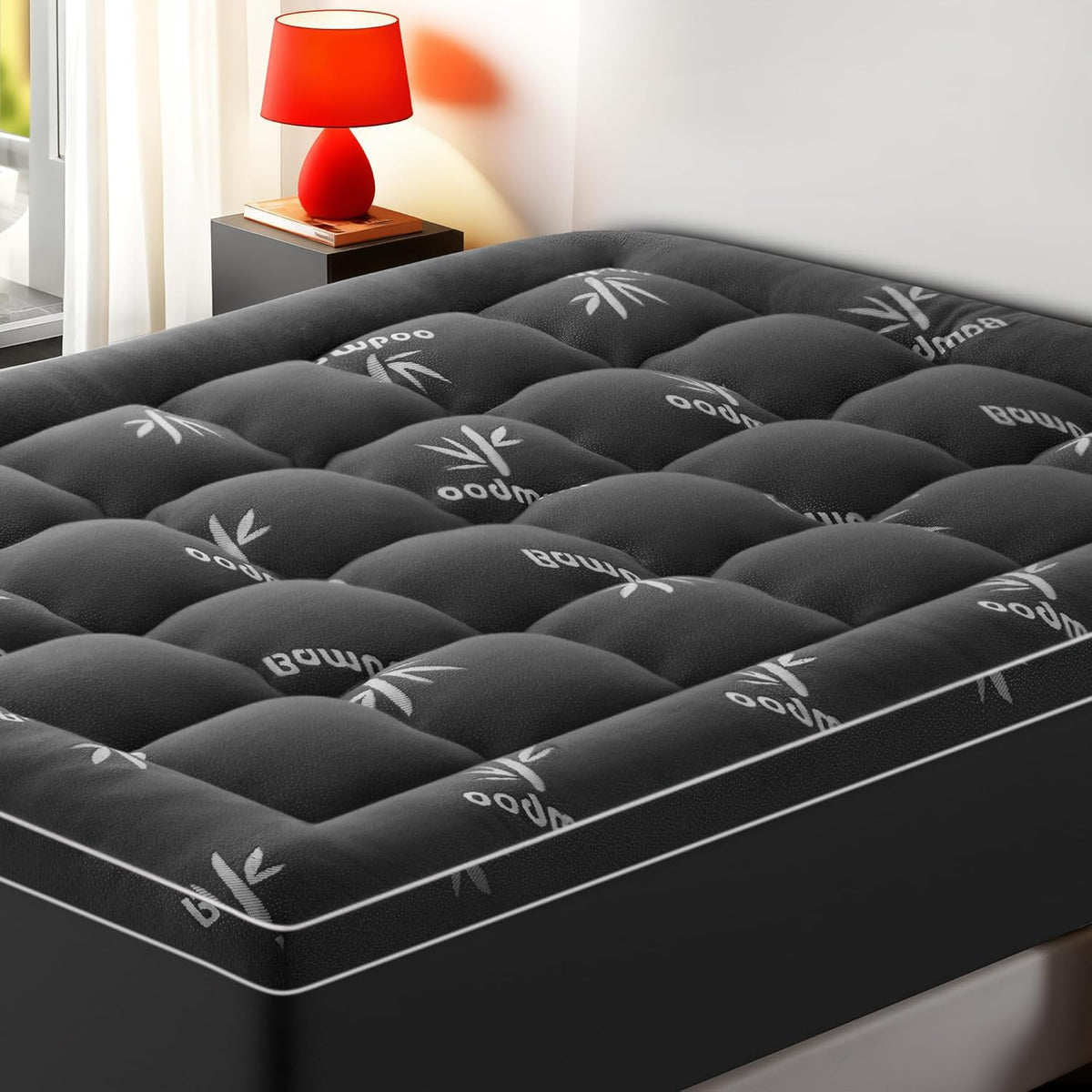 SakuraHome Twin XL Mattress Topper,Extra Thick Pillow Top Mattress Pad