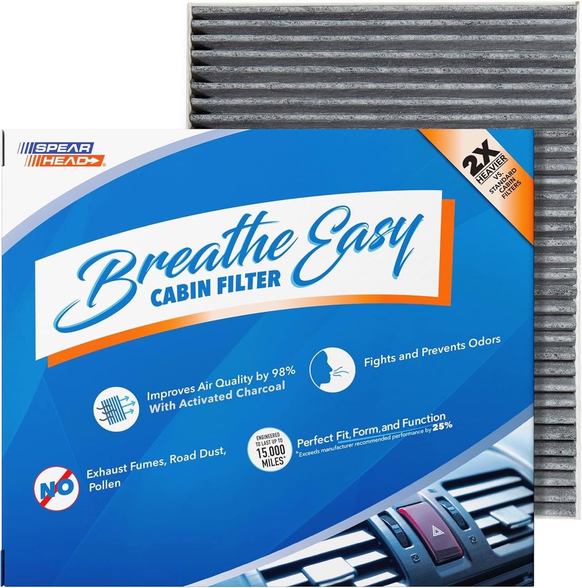 Spearhead Odor Defense Breathe Easy AC & Heater Cabin Air Filter (BE-157)