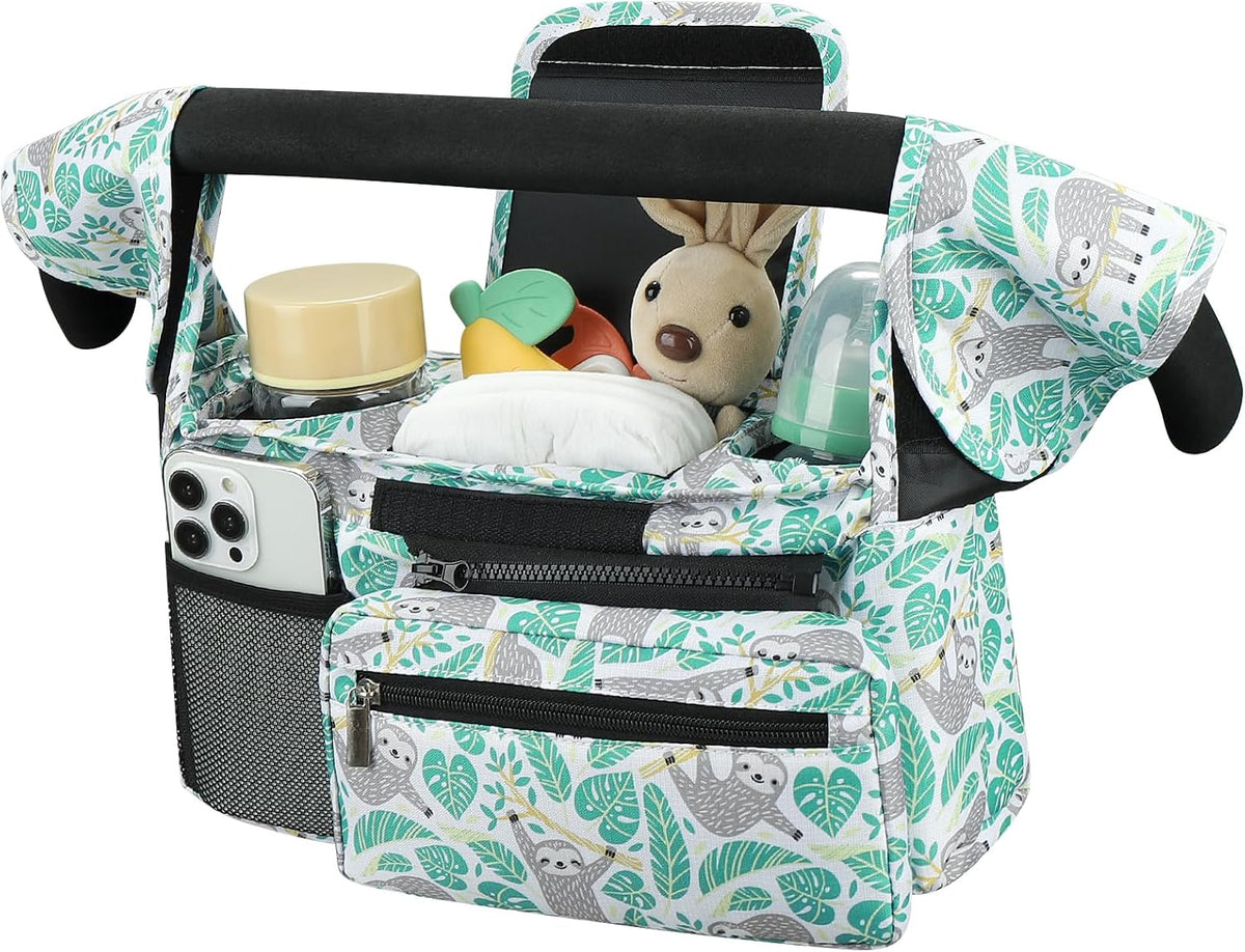 Accmor Universal Stroller Organizer with Insulated Cup Holder