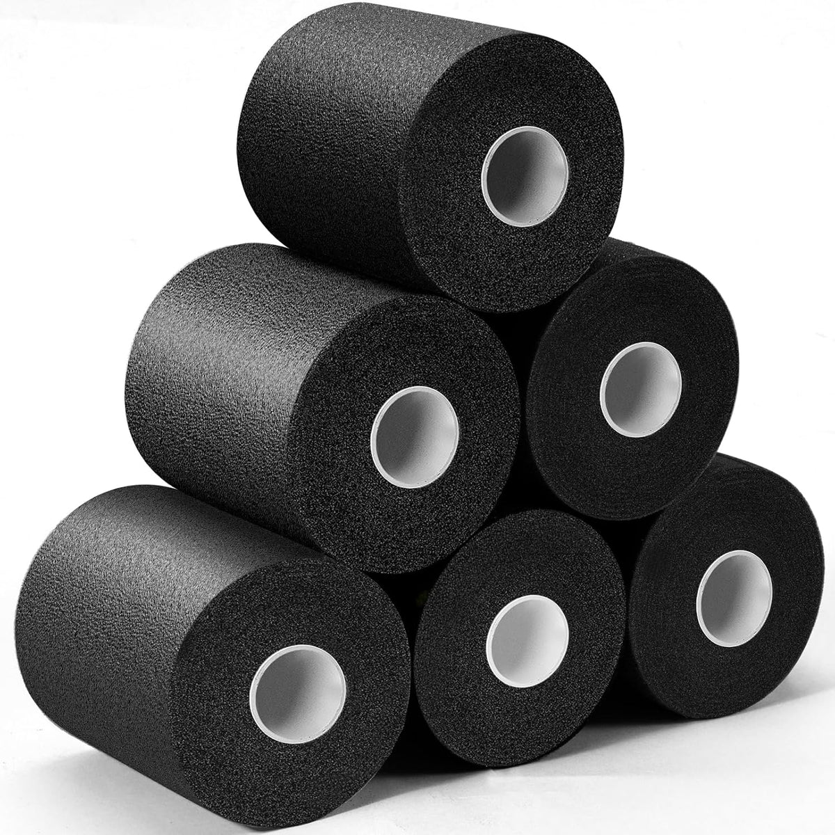 Upgraded 6 Pack Pre Wrap Athletic Tape, Multi Color Sports Prewrap