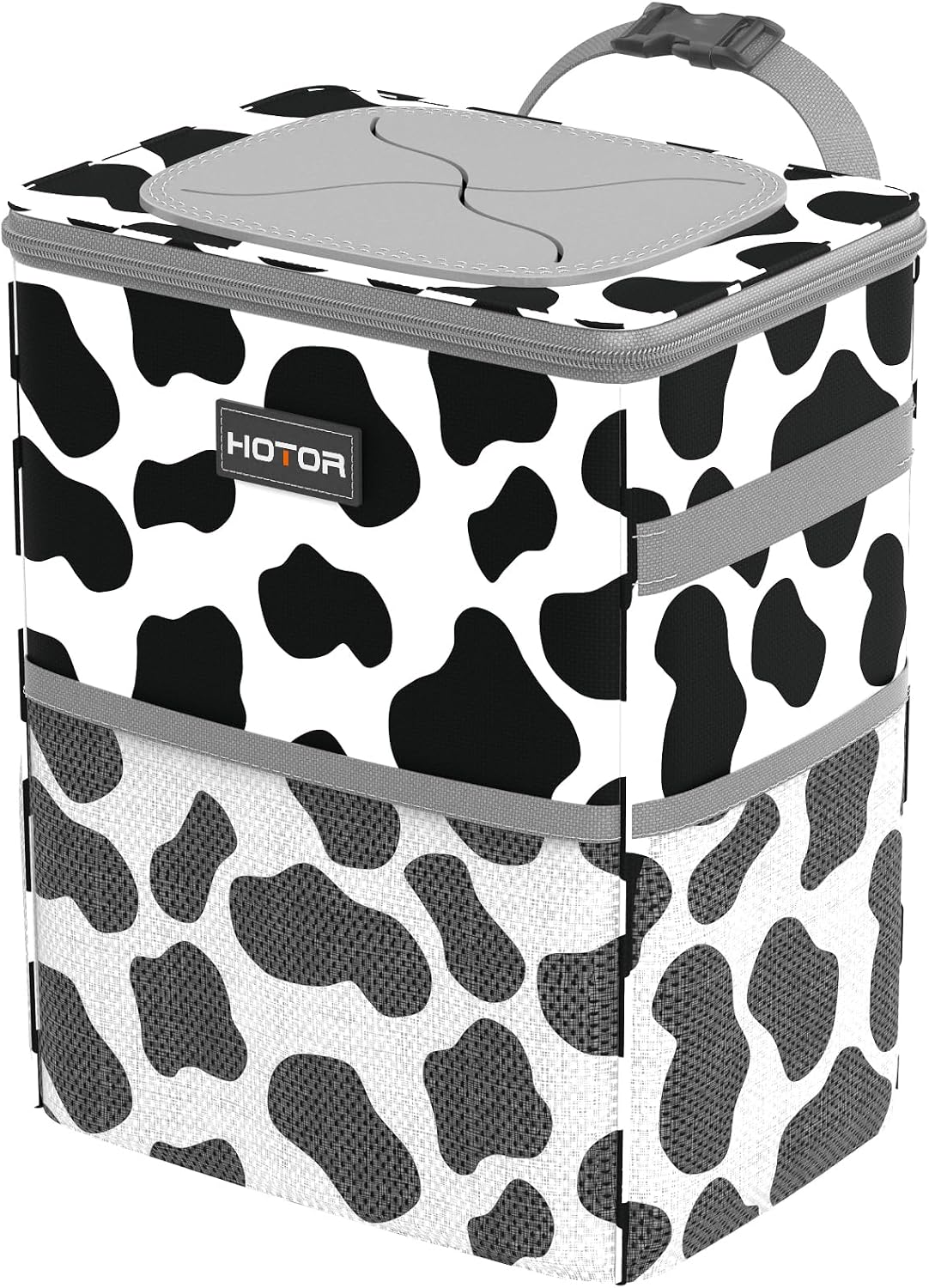 HOTOR Car Trash Can, Leakproof Car Organizer, 2-Gallon, Black