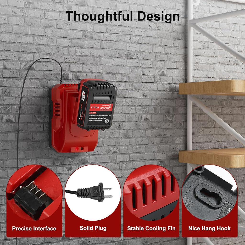 3.0Ah 18V 2/pk Replacement for Milwaukee M-18 Battery with Charger