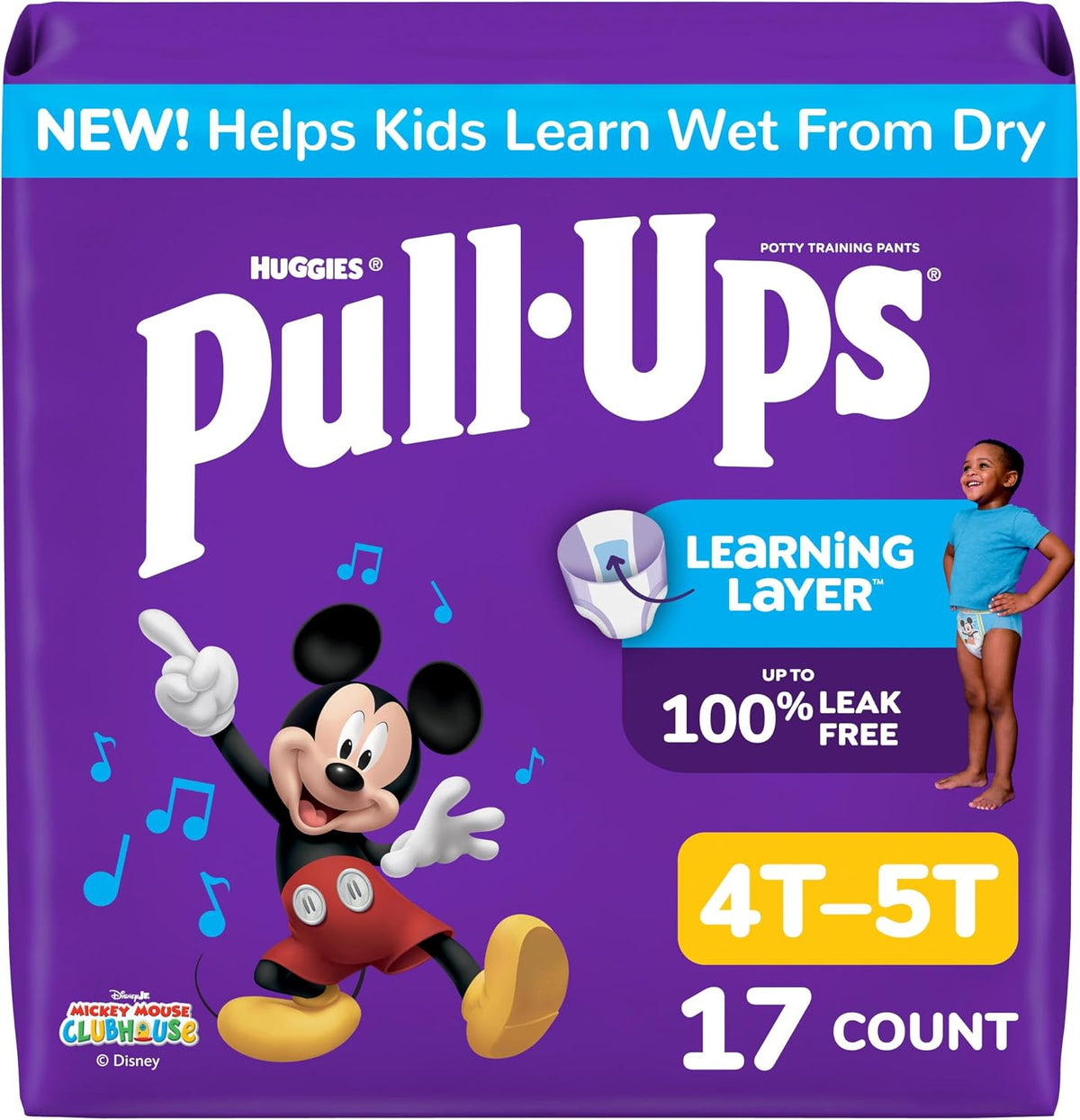 Pull-Ups Boys' Potty Training Pants, Size 3T-4T, 112 Count